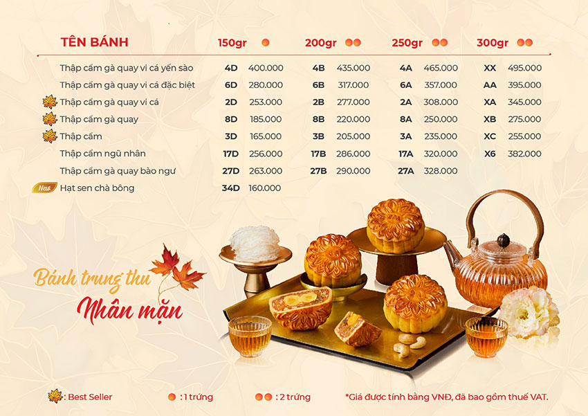 BANH TRUNG THU GIVRAL NHÂN MẶN