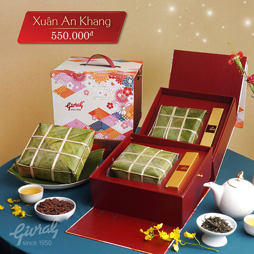 set quà tết xuân an khang givral