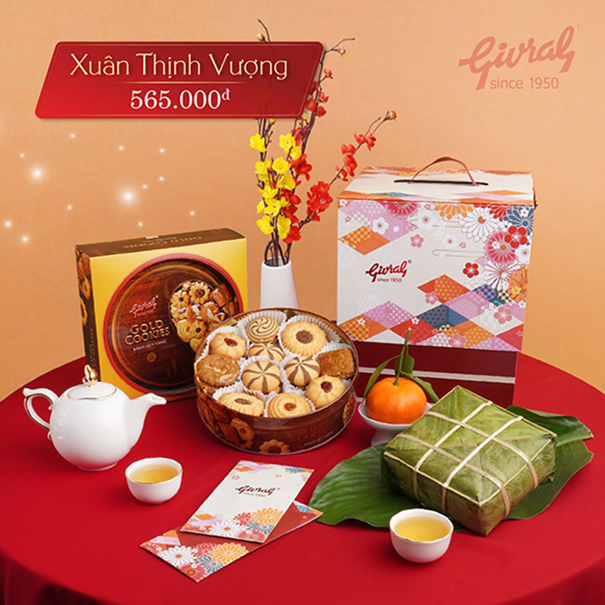 set quà tết xuân thịnh vượng givral