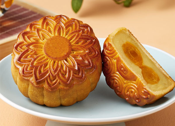 Bánh trung thu nhân Đậu xanh Sầu riêng có trứng